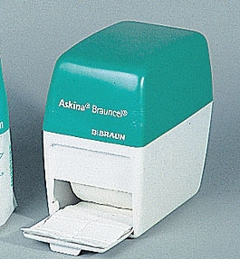 Spender für Zellstofftupfer, Brauncel Box, Kunststoff