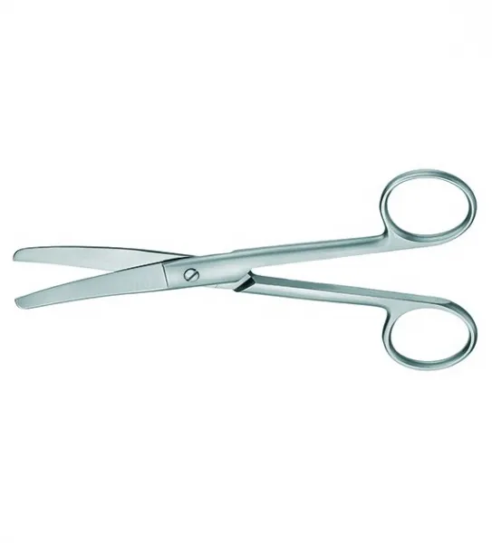 Chirurgische Schere Standard gebogen, stumpf / stumpf. 11,5 cm