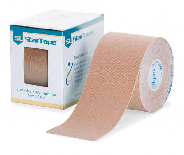 SL StarTape Kinesiologie Tape, 5 cm x 5,5 mtr., Beige