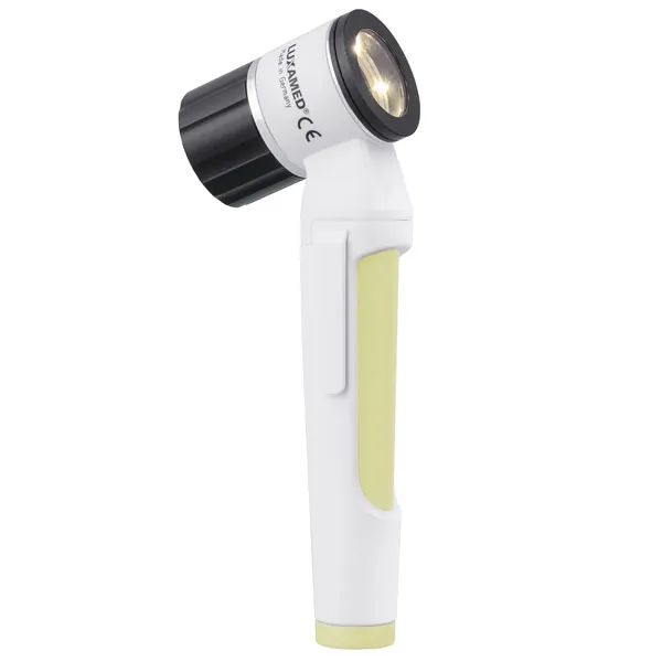 LuxaScope Dermatoskop LED 2,5 V Kontaktscheibe mit Scala  wei/rapsgelb