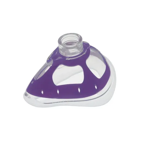 VBM Bi-Maske Silikon-Beatmungsmaske, mit Kunststoffrahmen, wiederverwendbar, Erwachsene Gro violett Gr. 5