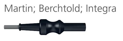 HF-Bipolar-Pinzetten Anschlukabel fr Martin, Berchthold, Integra Gerte, Kabellange 3 mtr. mit Flachstecker