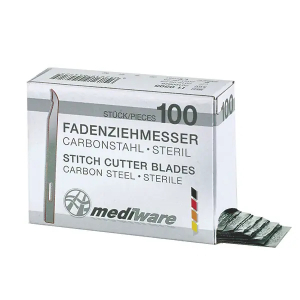 Fadenziehmesser Mediware 6,5 cm kurze Form (100 Stck) steril, Stitch Cutter,