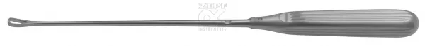 Uteruskrette nach Sims stumpf biegsam, 28 cm Fig. 1