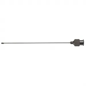 Einmal Knopfkanlen Metall, steril, zur Splung, 1,5 x 80 mm gebogen (2x40 Stck) 