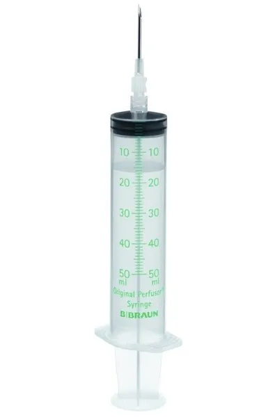 Original Perfusorspritzen, 50 ml, B.Braun, Luer-Lock, mit Ansaugkanle (100 Stck)
