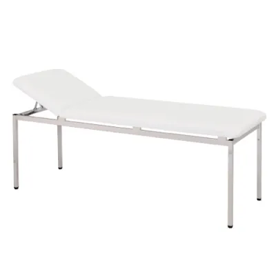 Varimed Untersuchungsliege 650 x 1950 x 50 mm, Gestell grauwei RAL 9002 mit Papierrollenhalter  Wei 53 Classic