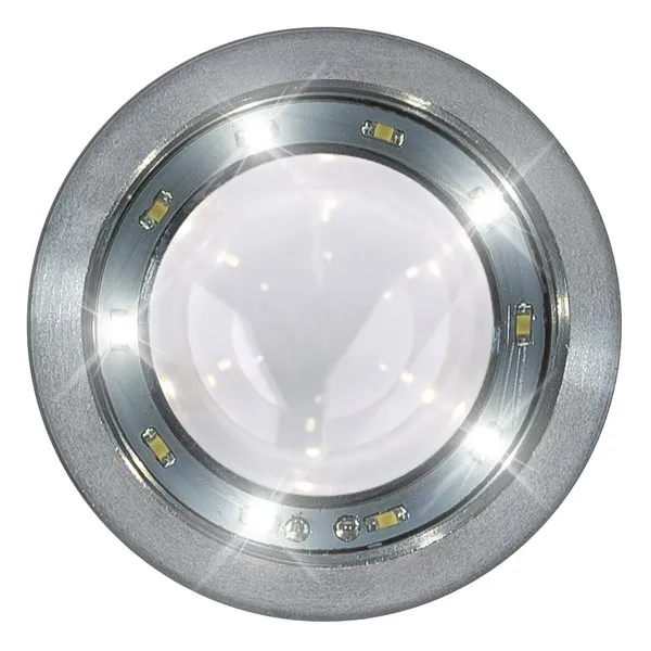 LuxaScope Dermatoskop LED 2,5 V Kontaktscheibe ohne Scala, wei/blau