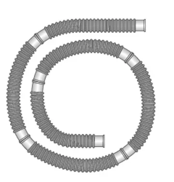 Faltenschlauch Flextube, 22 mm drm., fr Narkose-Systeme, 50 mtr. Rolle