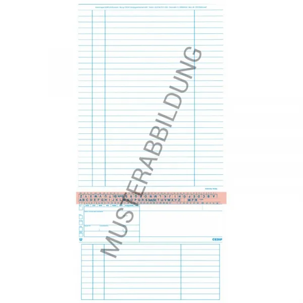 Karteitaschen Simplex, Cedip, Standard (250 Stck) Rosa