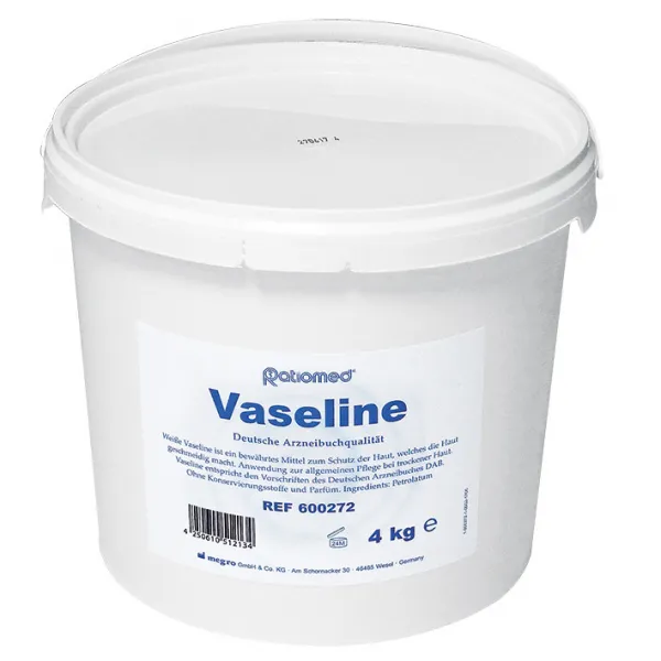 Vaseline, DAB, ideal fr Tattoo-Studios, parfm- und konservierungsstofffrei 4 Kg.