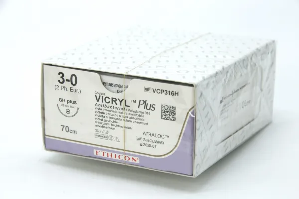 Nahtmaterail Vicryl Plus SH-PLUS USP 3/0 violett, 70 cm Fadenlnge (3 Dtz.)