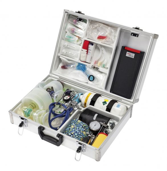 Notfallkoffer EuroSafe® Kinder 52,6 x 36,2 x 20,0 cm gefüllt , mit Sauerstofflflasche