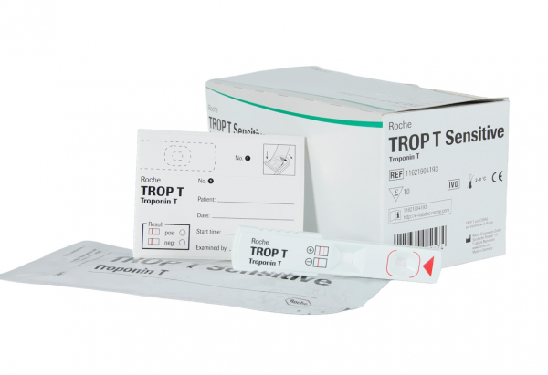 TROP T Sensitive Troponin T Schnelltest, 10 Tests ohne Pipetten