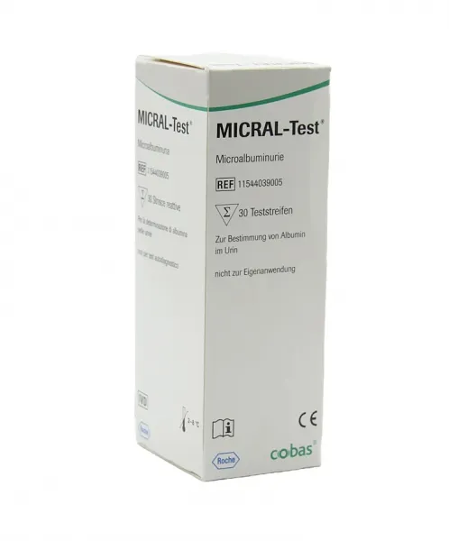 Micral-Test, mikro Albumin Urinteststreifen (30 Stck)