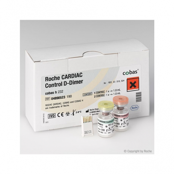 Roche CARDIAC Control proBNP+ (2 x 1 ml) zur Qualittskontrolle auf dem cobas h 232 POC System