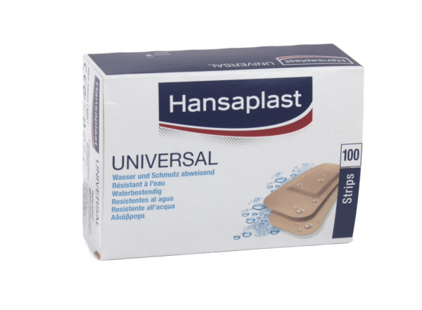 Hansaplast Universal Water Resistant Injektionspflaster, 1,9 cm x 7,2 cm  (100 Stck)