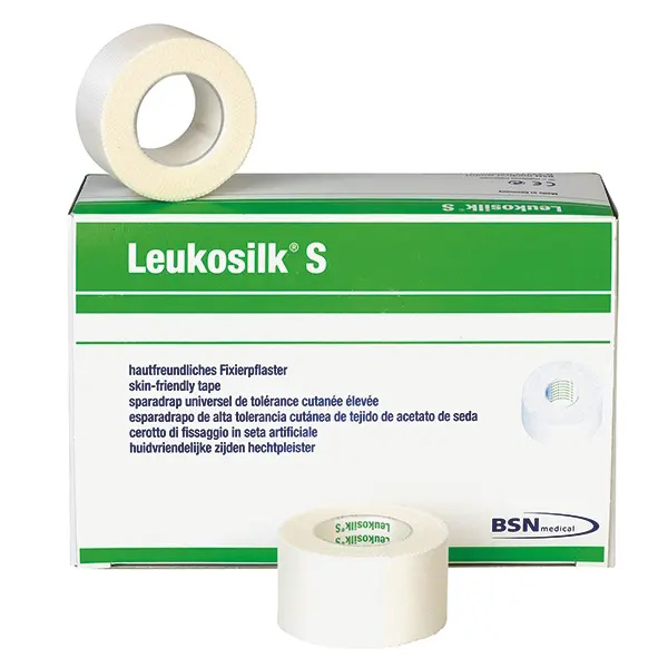 Leukosilk S weies Rollenpflaster, ohne Schutzring 1,25 cm x 9,2 mtr. (24 Rl.)