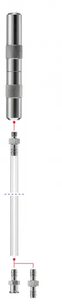Wash-Checks E (Hollow) Prfkrper fr flexible Instrumente mit Luer-Lock Anschlu