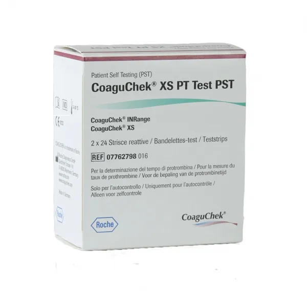 CoaguChek XS PT Teststreifen PST (2 x 24 Stck)  zu CoaguChek IN-Range