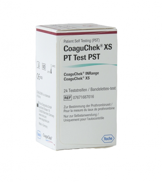 CoaguChek XS PT Teststreifen PST (24 Stück), zum CoaguChek IN-Range