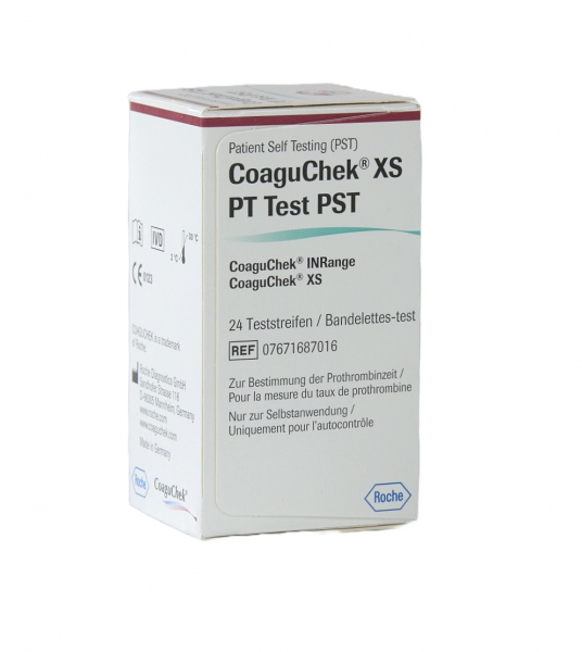 CoaguChek XS PT Teststreifen PST (24 Stck), zum CoaguChek IN-Range