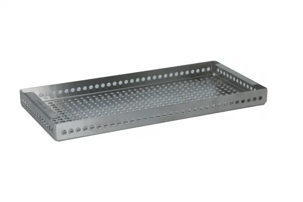 Siebkorb aus Edelstahlblech, 268 x 124 x 22 mm, fr Mini Container