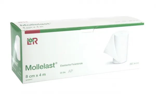 Mollelast Mullbinden wei. (20 Stck) 6,0 cm x 4 mtr.
