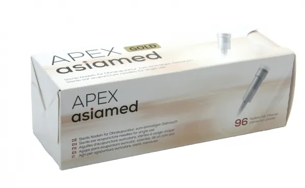 asiamed Apex Akupunktur-Dauernadeln (96 Stck)  vergoldet