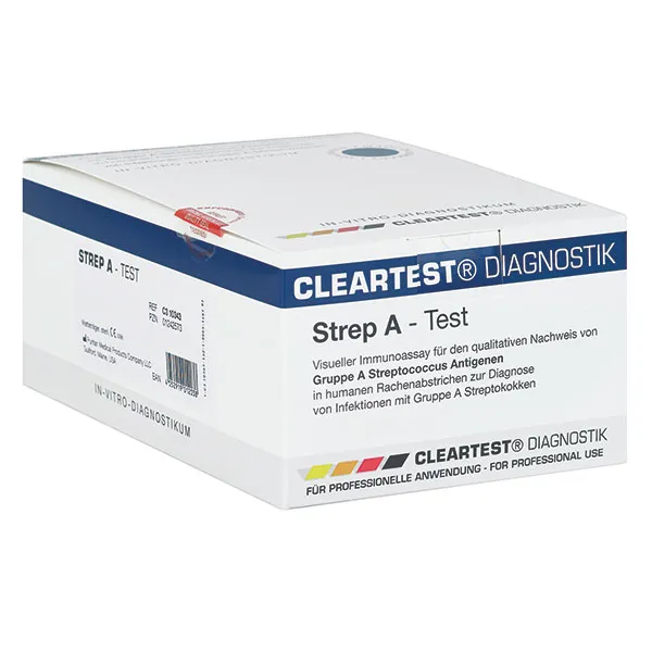 Cleartest Strep A-Test (10 Teststreifen) zum Rachenabstrich