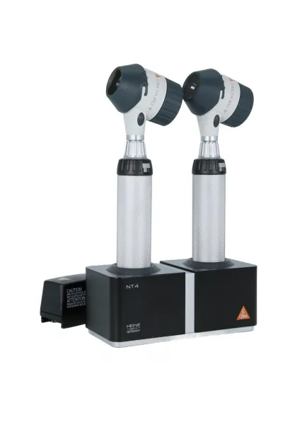 HEINE DELTA 20 T LED KIT 3, Dermatoskop 2er Set mit Tischladegert NT4