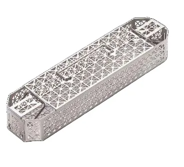 mar tray mini Edelstahl Lagerungssiebkorb mit Deckel, 277 x 84 x 36 mm