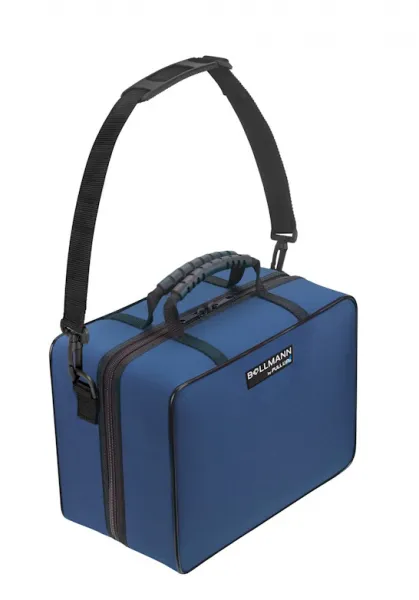 Arzt oder Pflegetasche MINI, Polymousse-Gewebe-Bezug  blau