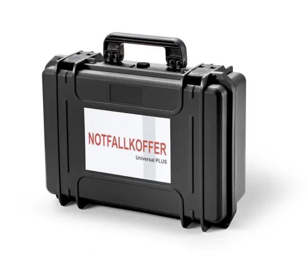 Notfallkoffer EuroCase Universal Plus, Kunststoff, schwarz Gefllt Infusion