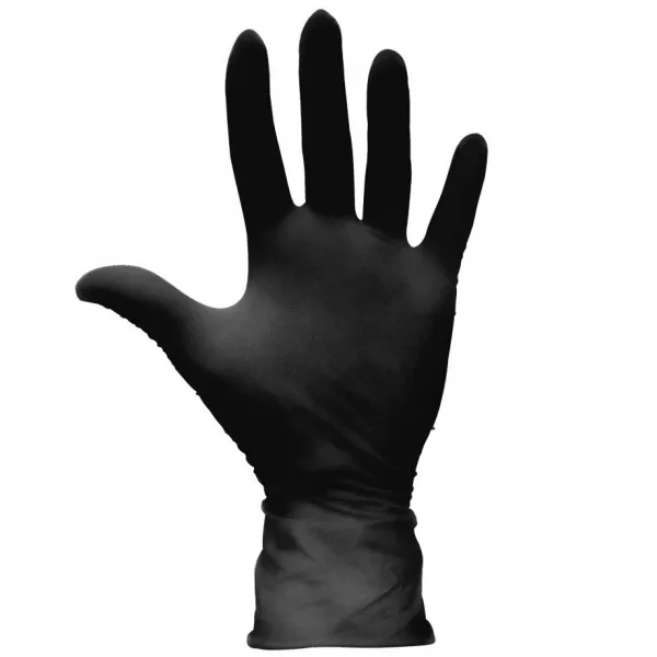 SOFTline Nitril Untersuchungs-Handschuhe schwarz, unsteril puderfrei, Gr.M