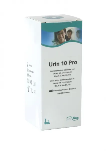 Urinteststreifen Urin Pro 10 Ablaufdatum 09/2025 (100 Streifen)