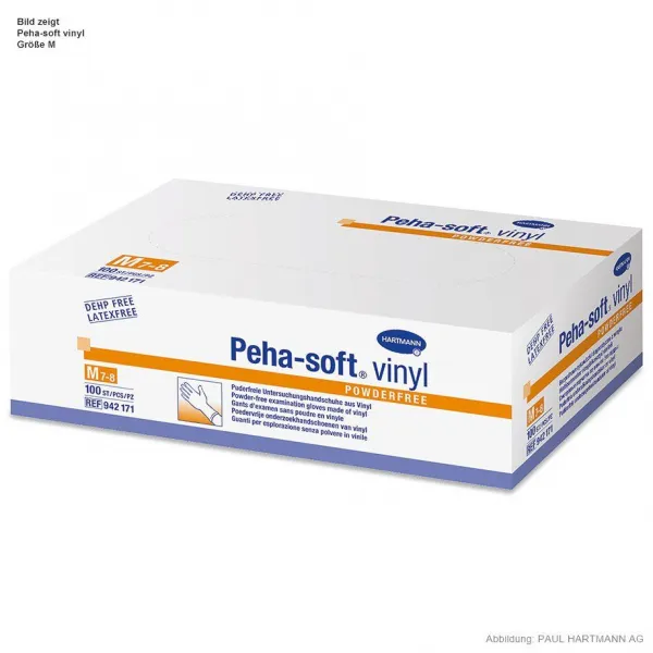 Peha-soft vinyl powderfree U.-Handschuhe (100 Stck) large