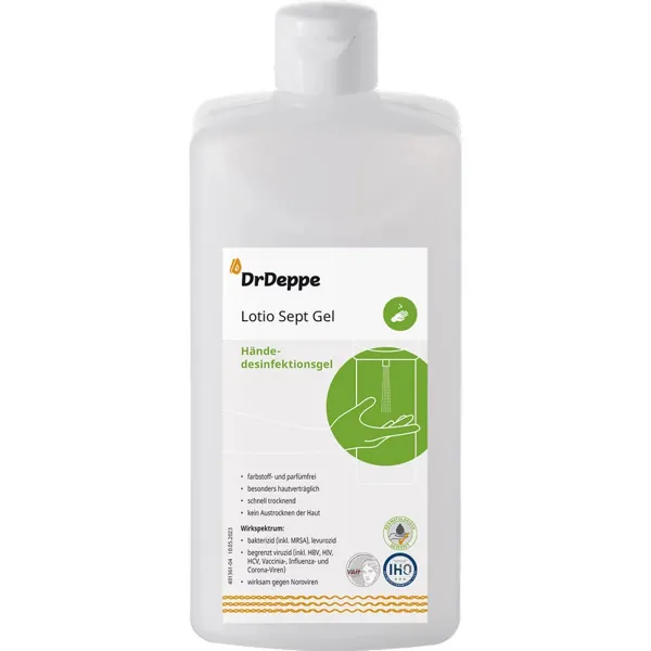 Lotio Sept Gel alkoholisches Hndedesinfektionsmittel 500 ml Spenderflasche 
