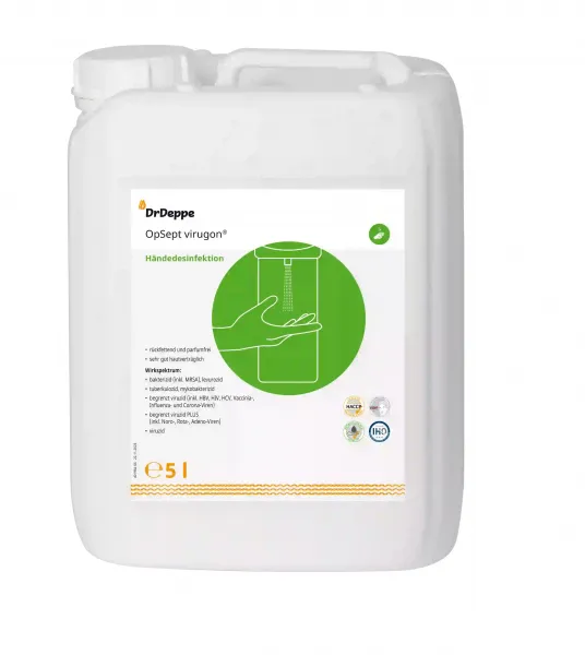 OpSept virugon® viruzides alkoholisches Händedesinfektionsmittel 5 Liter Nachfüllkanister