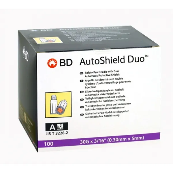 BD AutoShield Duo Sicherheits-Pen-Nadeln 0,30 x 5 mm (100 Stck.)