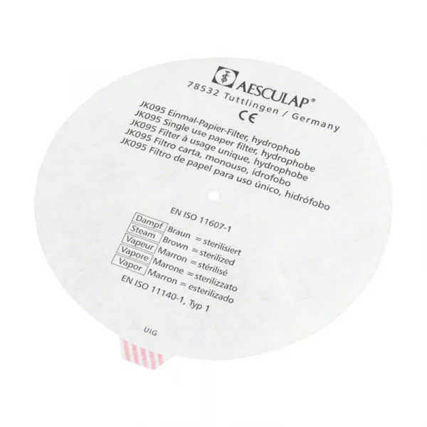 Aesculap Einmal-Papierfilter rund mit Prozessindikator (100 Stck.)