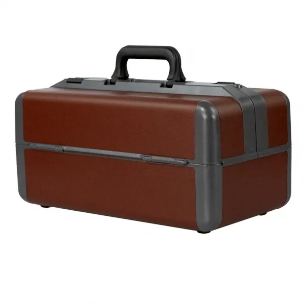 Arztkoffer Drasol IDEAL klein, 44 x B 24 x H 22 cm, Kunstleder-Besatz Bordeaux