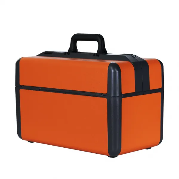 Arztkoffer Drasol IDEAL gro, 44 x 24 x 29 cm Kunstleder-Besatz Orange