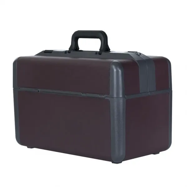 Arztkoffer Drasol IDEAL gro, 44 x 24 x 29 cm Echt-Leder-Besatz Bordeaux