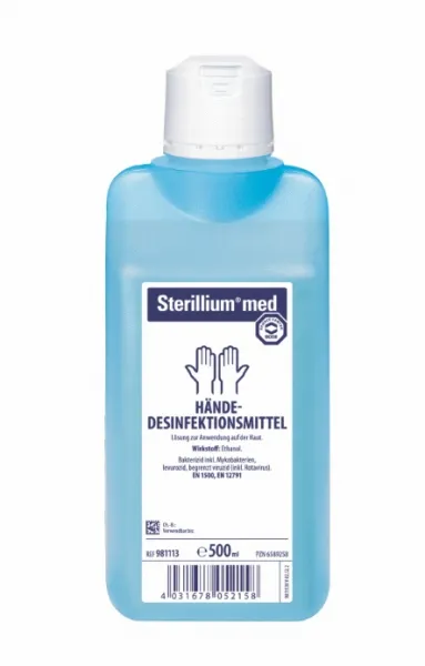 Sterillium med Hndedesinfektion Farbstoff-und Parfmfrei 500 ml