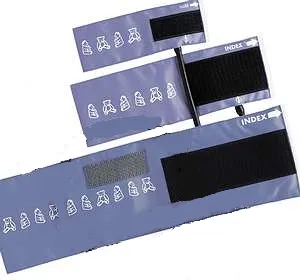 Klettenmanschette Neugeborene, 15,5 x 5 cm, 1-Schlauch, blau