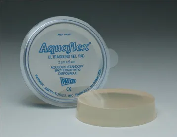 Aquaflex Pad, Einmal Ultraschall Gel Pads von Parker, 2 x 9 cm (6 Stück)