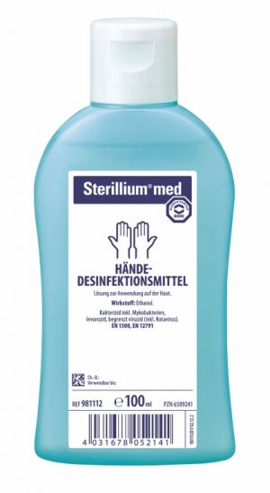 Sterillium med Hndedesinfektion Farbstoff-und Parfmfrei 100 ml