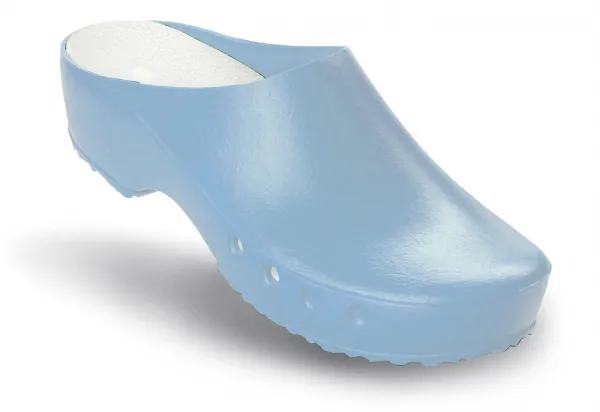 Schrr OP-Schuhe, CHIROCLOGS Classic, hellblau, Wechseleinlage, fr Damen und Herren Gr. 47