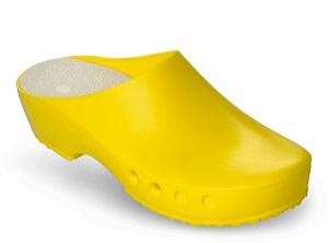Schürr OP-Schuhe, CHIROCLOGS Classic, gelb, Wechseleinlage, für Damen und Herren Gr. 36